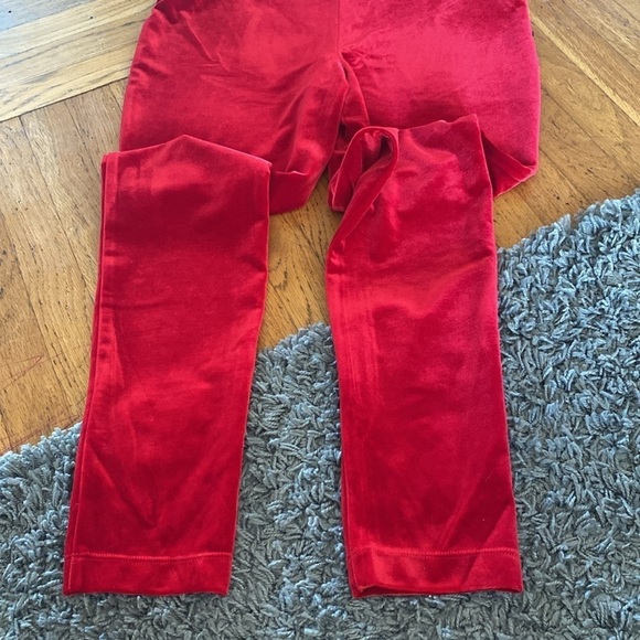 NWT INC Red Velvet Mid Rise Skinny Leg Stretchy Pants Size 8 - Picture 7 of 15